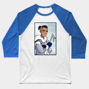 The Last Paintbender: Sokka Avatar Watercolour Baseball T-Shirt
